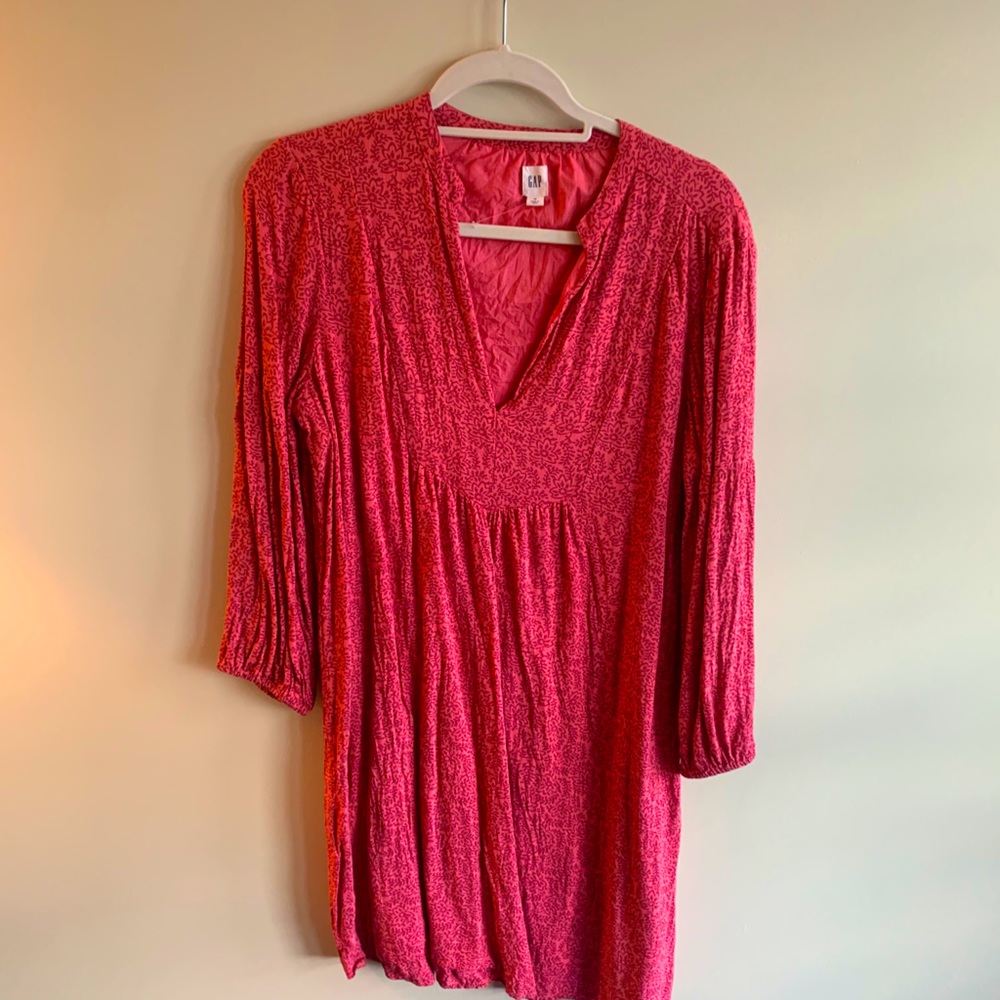 GAP Pink long sleeve dress